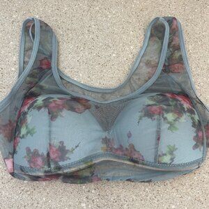 NWT Feminine Floral Sports Bra w/Padding